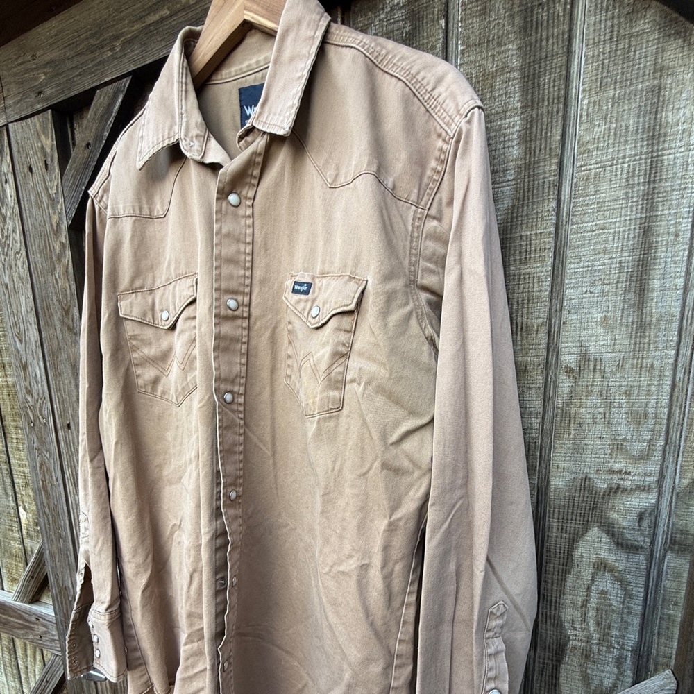 vintage wrangler pearl snap xl Tall